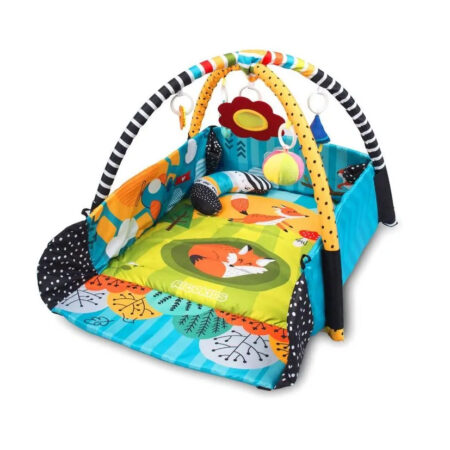 Ricokids, Vulpe, saltea educativa si interactiva, jucarii, albastru