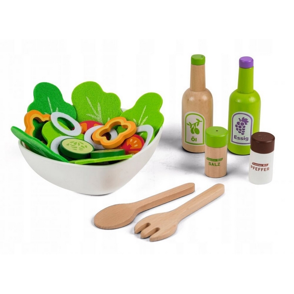 Set legume pentru salată cu bol Ecotoys - Image 3