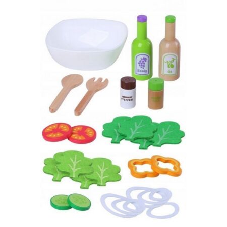 Set legume pentru salată cu bol Ecotoys