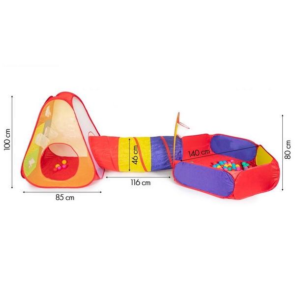 Cort de joacă cu piscina și 100 de bile - Image 12