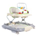 Premergător Sun Baby Pisicuță 021 cu funcție de balansoar - Green Grey