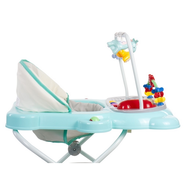 Premergător Sun Baby Pisicuță 021 cu funcție de balansoar - Turquoise Grey - Image 6