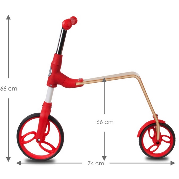 Bicicletă fără pedale/trotinetă Sun Baby 006 EVO 360 Red - Image 9