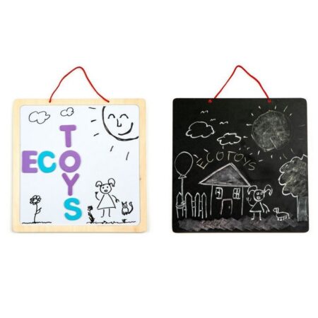 Tablă educațională 3 în 1 cu litere magnetice Ecotoys ESC-W-018A
