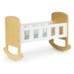 Pat balansoar din lemn pentru păpuși Ecotoys ESC-W-0195