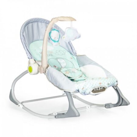 Balansoar 3 în 1 cu vibrații și melodii Ecotoys 27224 – Elefant