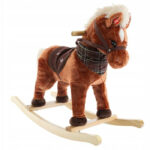 Balansoar din pluș căluț cu sunete EURObaby TM151