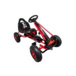 Kart cu pedale Gokart, 3-6 Ani, roți pneumatice din cauciuc, frână de mână, G3 R-Sport - Roșu