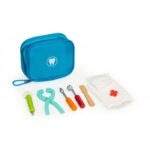 Trusă medicală cu 7 elemente din lemn Ecotoys Little Dentist - PH10D002