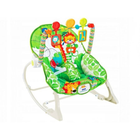 Balansoar cu vibrații 3 în 1 Ecotoys 8616 - Junglă