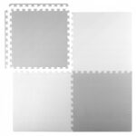 Saltea de joacă 120 x 120 cm Ricokids 7480 - Alb - Gri
