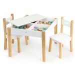 Set de masă cu două scaune pentru copii Ecotoys OTI43