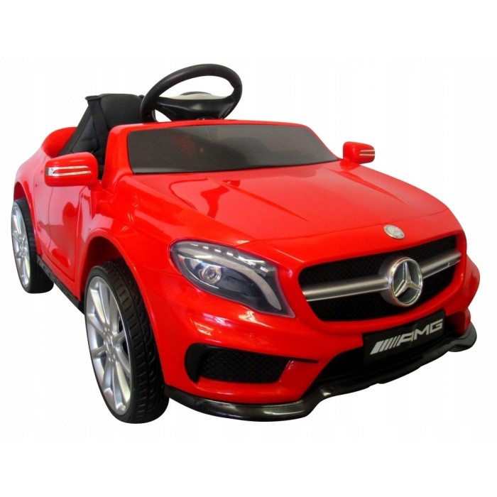 Mașinuță electrică cu telecomandă, Mercedes GLA45, scaun piele, 1-4 ani, R-Sport, Roșu