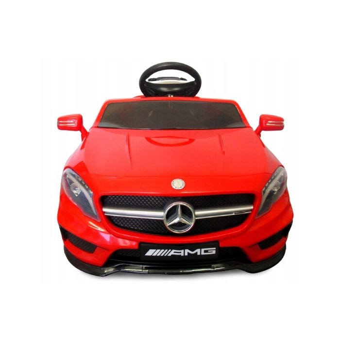 Mașinuță electrică cu telecomandă, Mercedes GLA45, scaun piele, 1-4 ani, R-Sport, Roșu - Image 2