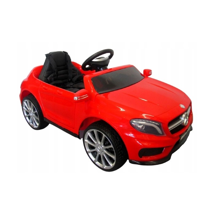 Mașinuță electrică cu telecomandă, Mercedes GLA45, scaun piele, 1-4 ani, R-Sport, Roșu - Image 3