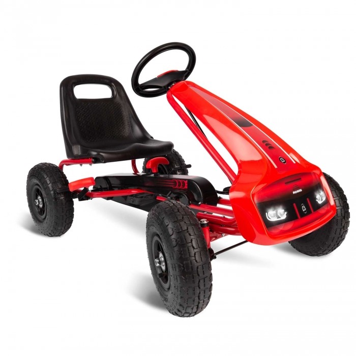 Kart cu pedale și roți gonflabile Gokart RK-593 Ricokids 759300, Roșu