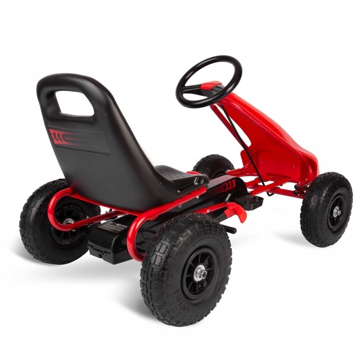 Kart cu pedale și roți gonflabile Gokart RK-593 Ricokids 759300, Roșu - Image 2