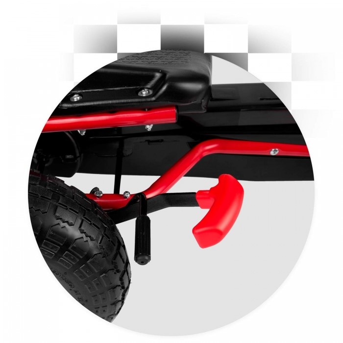 Kart cu pedale și roți gonflabile Gokart RK-593 Ricokids 759300, Roșu - Image 10