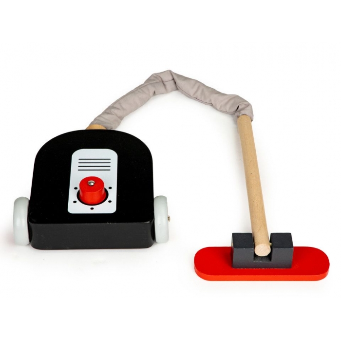 Antemergător din lemn XXL cu aspirator și elemente pentru curățenie Ecotoys 4404 - Image 10