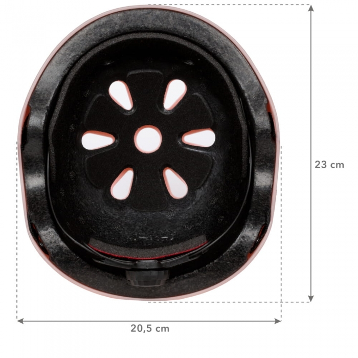 Cască de protecție pentru copii reglabilă din ABS și EPS, mărime S, 48 - 52 cm, Kidwell ORIX - Roz - Image 8
