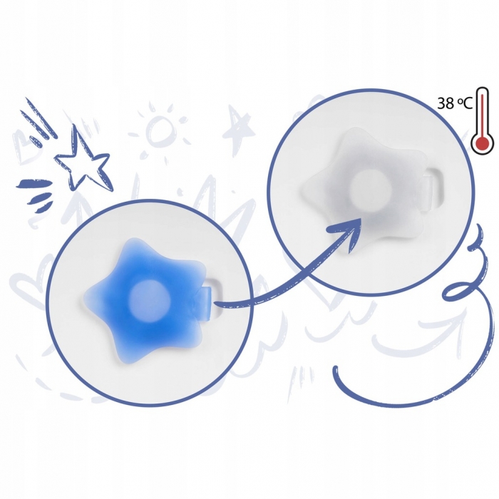 Cădiță de baie cu dop de scurgere si pernita inclusa Ricokids RK-280 - Albastru - Image 6