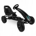 Kart cu pedale și roți gonflabile, Gokart RK-590, Ricokids 759000, Negru