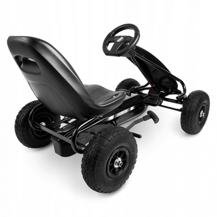 Kart cu pedale și roți gonflabile, Gokart RK-590, Ricokids 759000, Negru - Image 2