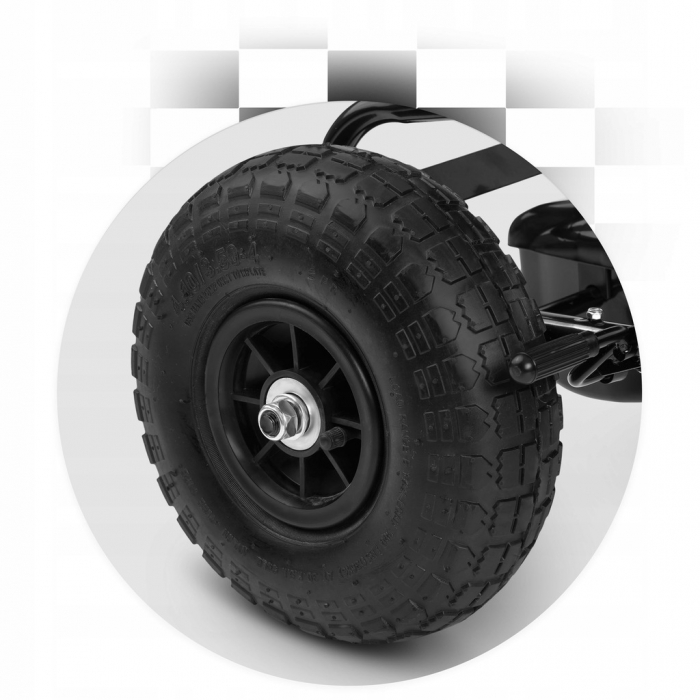 Kart cu pedale și roți gonflabile, Gokart RK-590, Ricokids 759000, Negru - Image 6