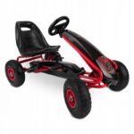 Kart cu pedale și roți gonflabile, Gokart RK-590, Ricokids 759001, Roșu