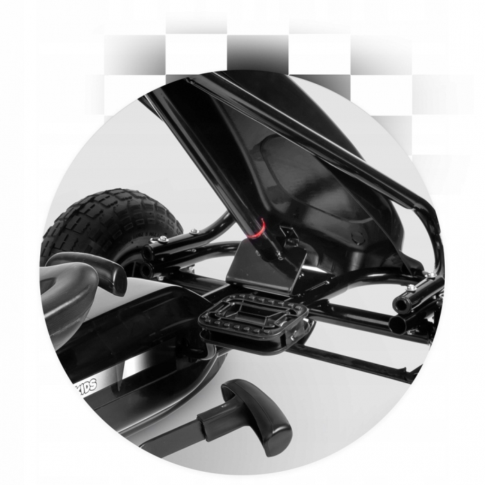 Kart cu pedale și roți gonflabile, Gokart RK-590, Ricokids 759001, Roșu - Image 7