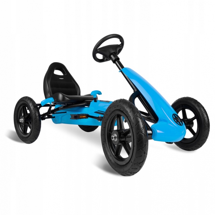 Kart cu pedale și roți gonflabile, Gokart RK-592 Ricokids 759200, Albastru