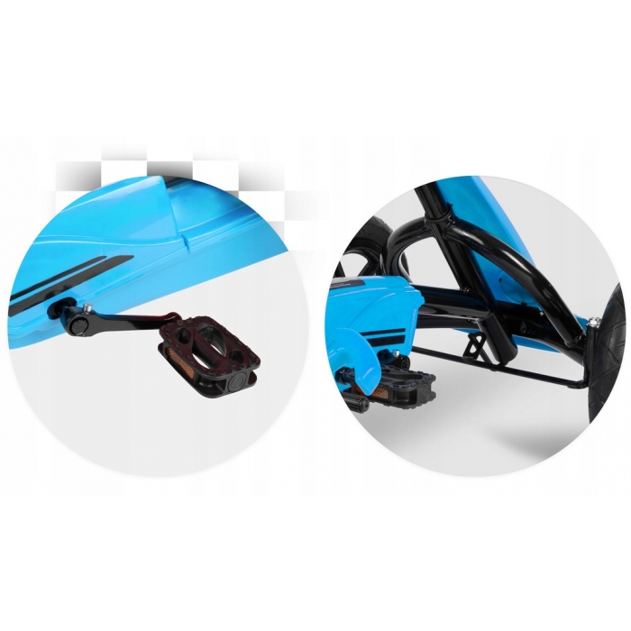 Kart cu pedale și roți gonflabile, Gokart RK-592 Ricokids 759200, Albastru - Image 7