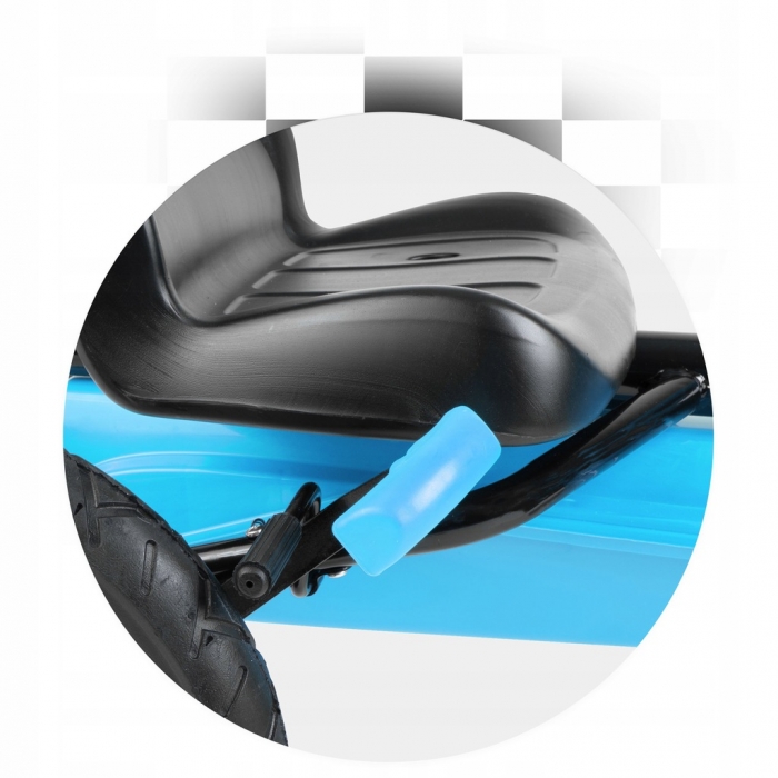 Kart cu pedale și roți gonflabile, Gokart RK-592 Ricokids 759200, Albastru - Image 9