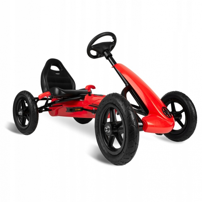 Kart cu pedale și roți gonflabile, Gokart RK-592 Ricokids 759201, Roșu