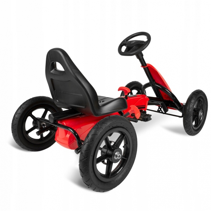 Kart cu pedale și roți gonflabile, Gokart RK-592 Ricokids 759201, Roșu - Image 2