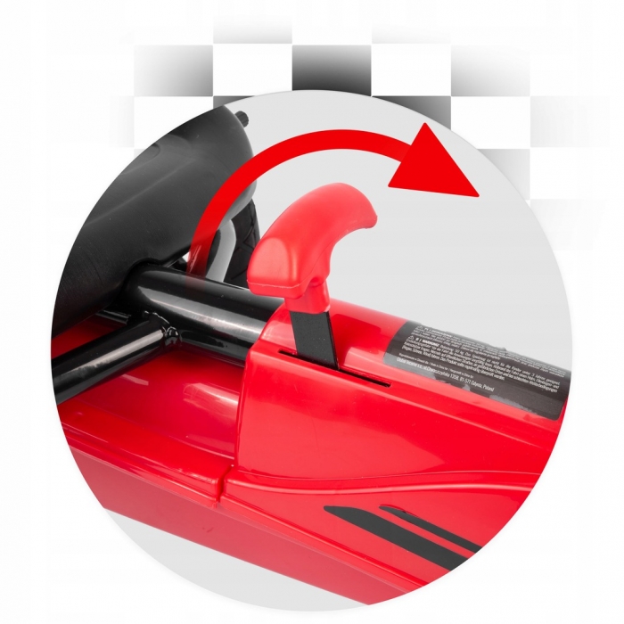 Kart cu pedale și roți gonflabile, Gokart RK-592 Ricokids 759201, Roșu - Image 8