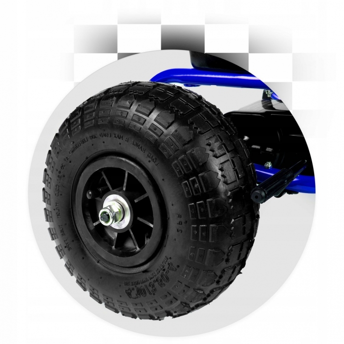 Kart cu pedale și roți gonflabile, Gokart RK-594, Ricokids 759400, Albastru - Image 6