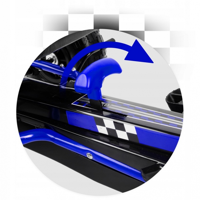 Kart cu pedale și roți gonflabile, Gokart RK-594, Ricokids 759400, Albastru - Image 8
