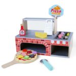 Cuptor pentru pizza din lemn + accesorii Ecotoys 4366