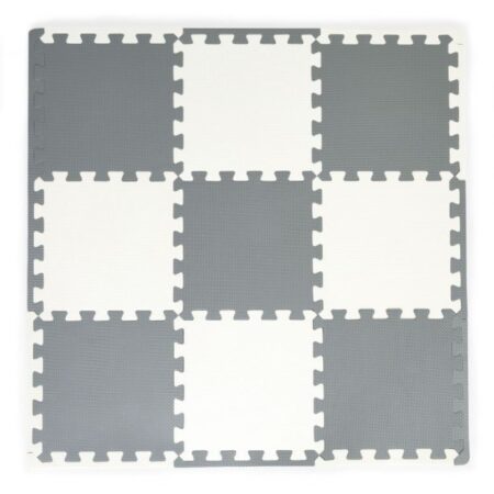 Saltea de joacă pentru copii, 9 elemente ECOEVA010 - Gri