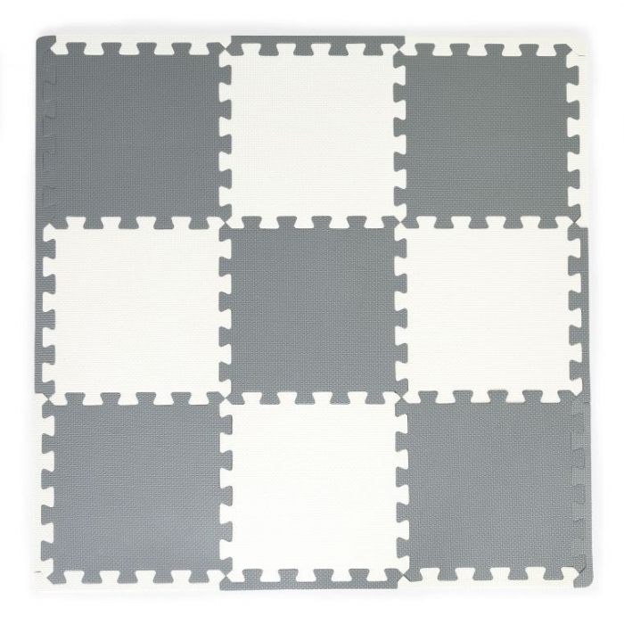 Saltea de joacă pentru copii, 9 elemente ECOEVA010 - Gri