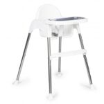 Scaun de masă 2 în 1 Ecotoys HC-135 - Alb