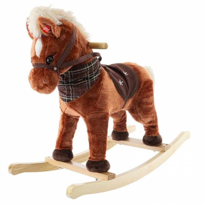 Balansoar din pluș căluț cu sunete EURObaby TM151 - Image 2