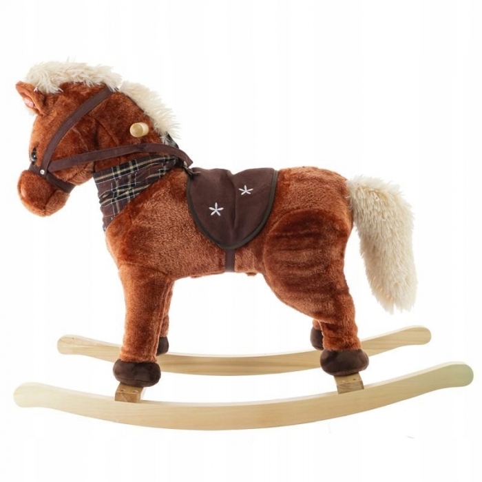 Balansoar din pluș căluț cu sunete EURObaby TM151 - Image 3