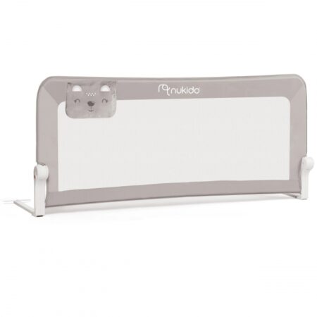 Barieră de protecție pentru pat 150 x 35 x 66 cm Nukido 722300 - Gri