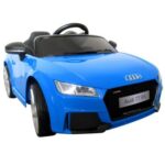 Mașinuță electrică cu telecomandă, scaun piele, Audi TT, R-Sport, Albastru