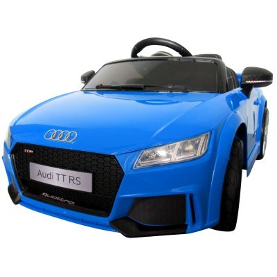 Mașinuță electrică cu telecomandă, scaun piele, Audi TT, R-Sport, Albastru - Image 3