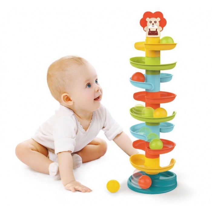 Jucărie interactivă pentru copii tip turn cu bile Huanger HE0292 - Image 2