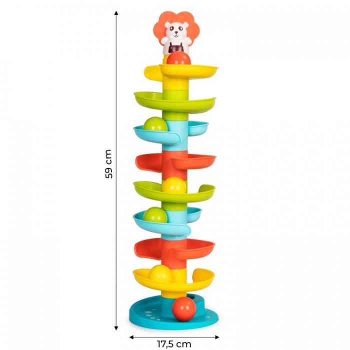 Jucărie interactivă pentru copii tip turn cu bile Huanger HE0292 - Image 4