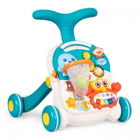 Antemergător educațional 2 în 1 Huanger HE0828 - Alb cu albastru